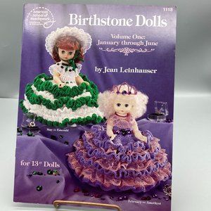 Vintage Thread Crochet Patterns, BIrthstone Dolls Volume One January-June 1118